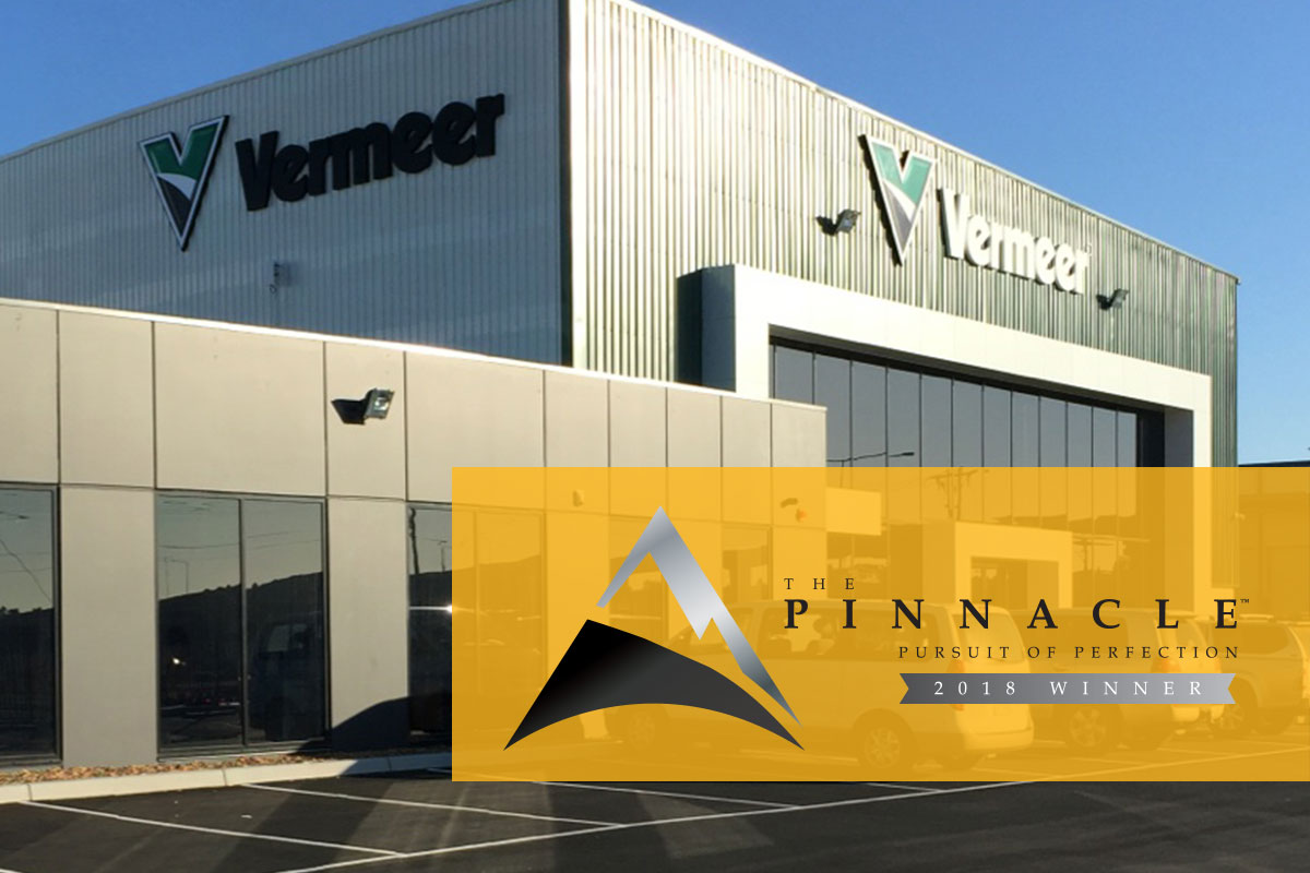 Vermeer Australia awarded 2018 Pinnacle Dealer